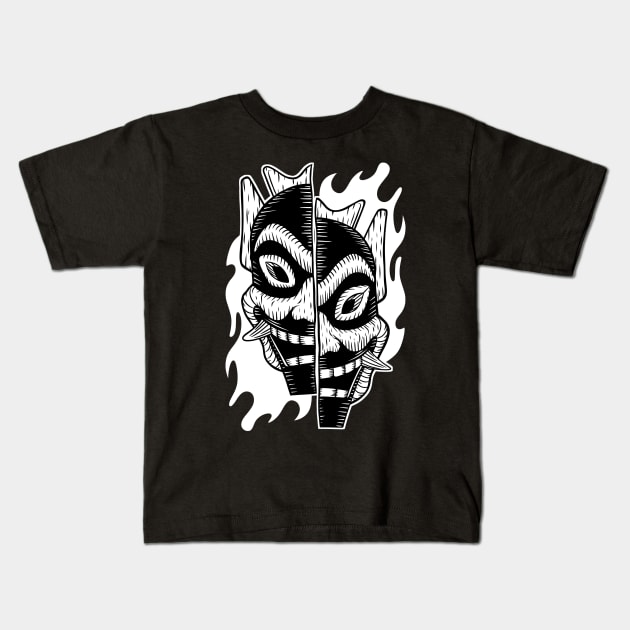 Blue spirit Zuko Kids T-Shirt by HeichousArt